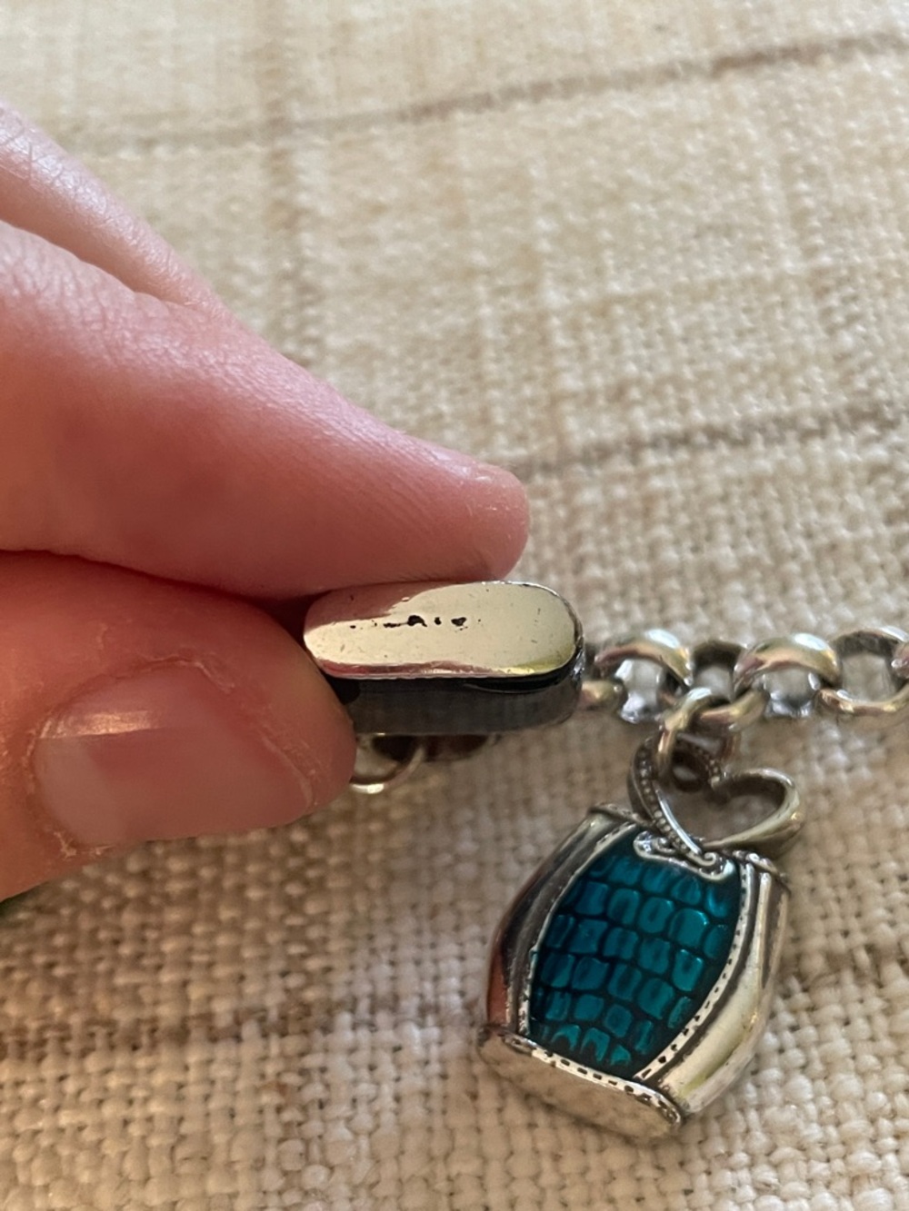 Brighton Enamel Handbag Charm Bracelet - Picture 12 of 13